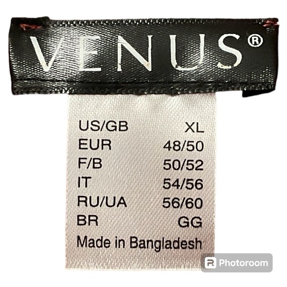 VENUS WOMENS ORANGE ZIP FRONT BLOUSE XL - Picture 3 of 3